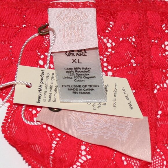 Free People We Are HAH T String Me a Thong Siren Red Extra Large #61682 - Picture 2 of 3